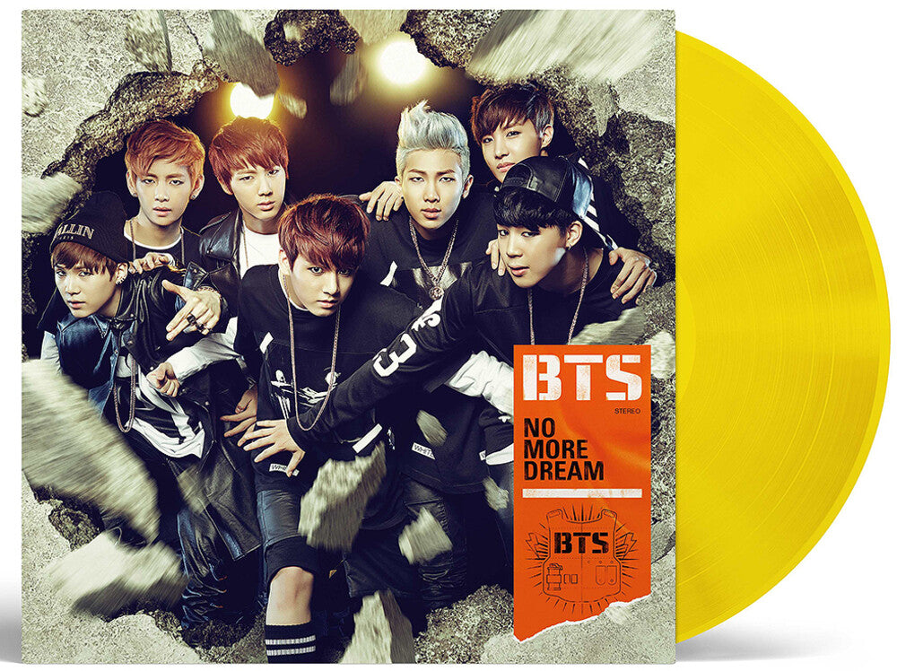 the album cover for BTS - No More Dream - Japanese Yellow Vinyl Version