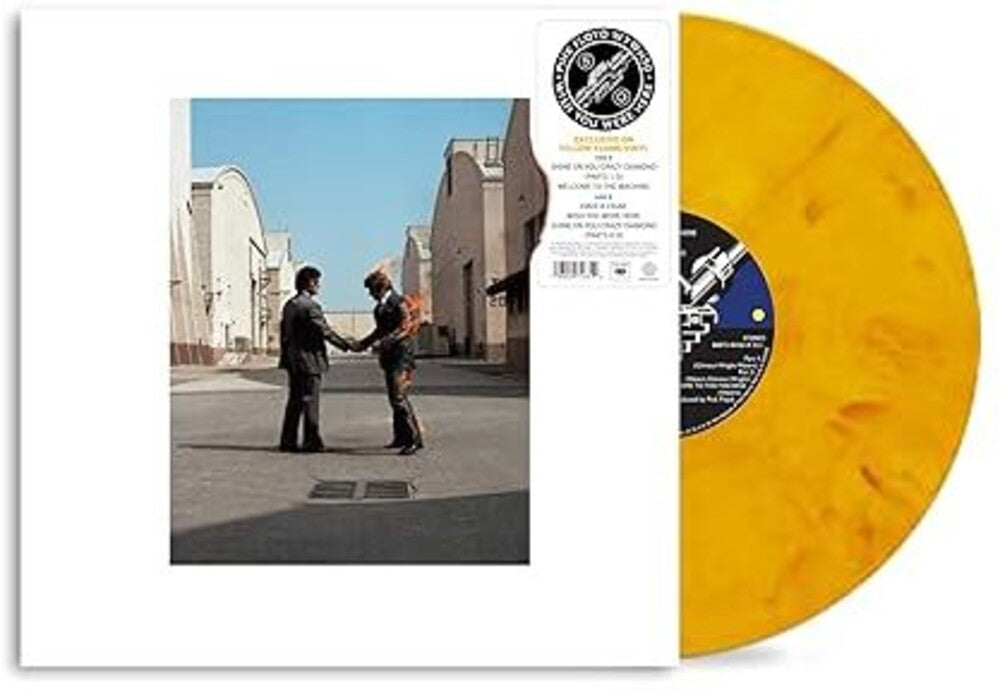 the album cover for Pink Floyd - Wish You Were Here [Yellow Colored Vinyl]