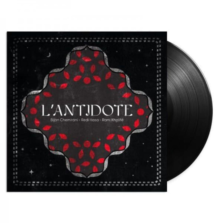 the album cover for Bijan Chemirani  / Hasa,Redi / Khalife,Rami - L'antidote (Uk)