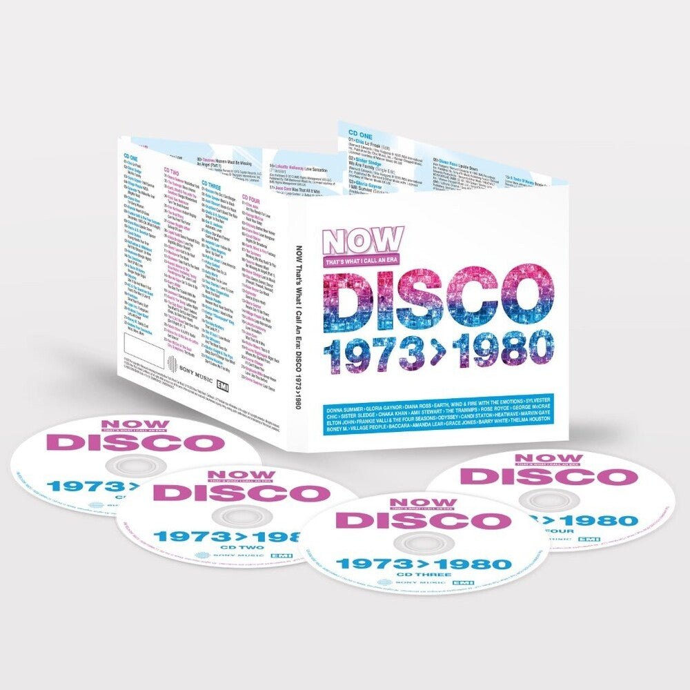 the album cover for Now That's What I Call An Era - Disco: 1973-1980 - Now That's What I Call An Era - Disco: 1973-1980