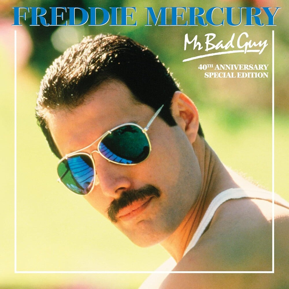 the album cover for Freddie Mercury - Mr Bad Guy - 40th Anniversary [180g Translucent Green LP Vinyl]