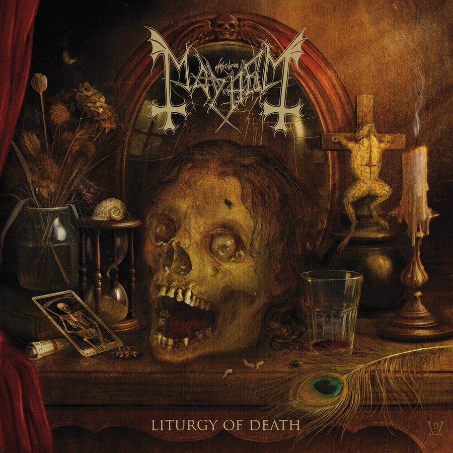 the album cover for Mayhem - Liturgy Of Death