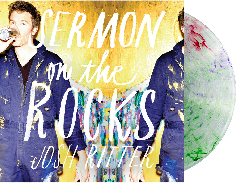 the album cover for Josh Ritter - Sermon On The Rocks [Clear Vinyl] (Grn) (Purp) (Red)