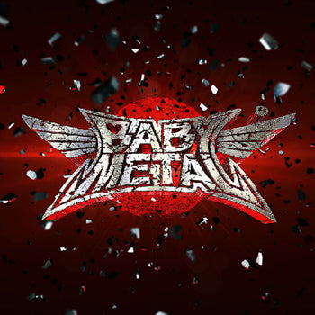 the album cover for BABYMETAL - BABYMETAL [Red Black Splatter Vinyl]