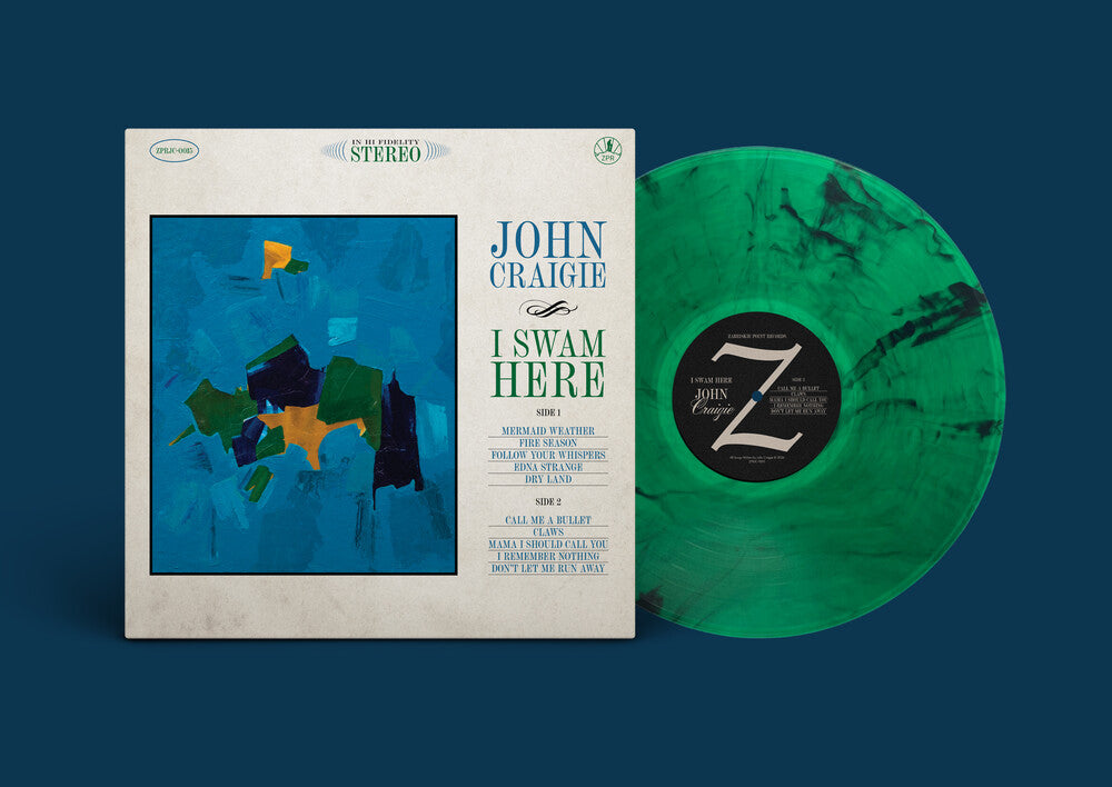 the album cover for John Craigie - I Swam Here [Indie Exclusive Green]