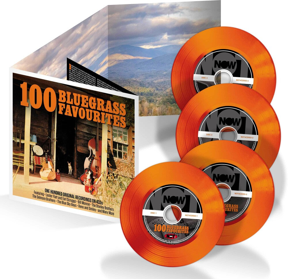 the album cover for 100 Bluegrass Favourites / Various (Uk) - 100 Bluegrass Favourites / Various (Uk)