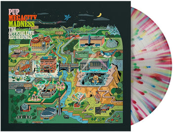 the album cover for Pup - Megacity Madness (The Official Live Recordings) [Multicolor Splatter LP]