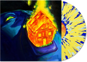 the album cover for Sweet Pill - Still There's A Glow [Indie Exclusive Yellow with Blue Splatter]