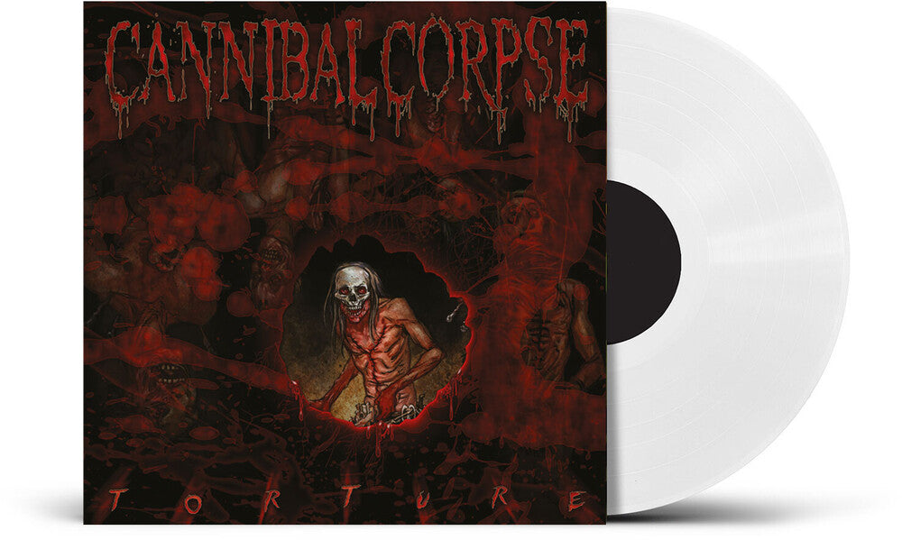 the album cover for Cannibal Corpse - Torture - Uk Exclusive White Vinyl [Colored Vinyl] (Wht)