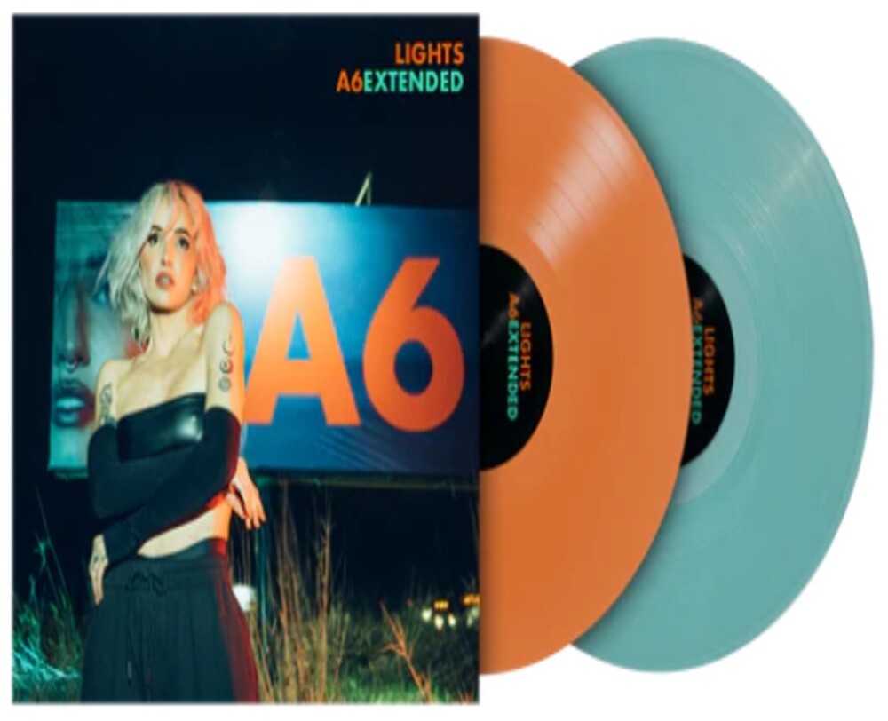 the album cover for Lights - Lights [Orange Crush and Teal]
