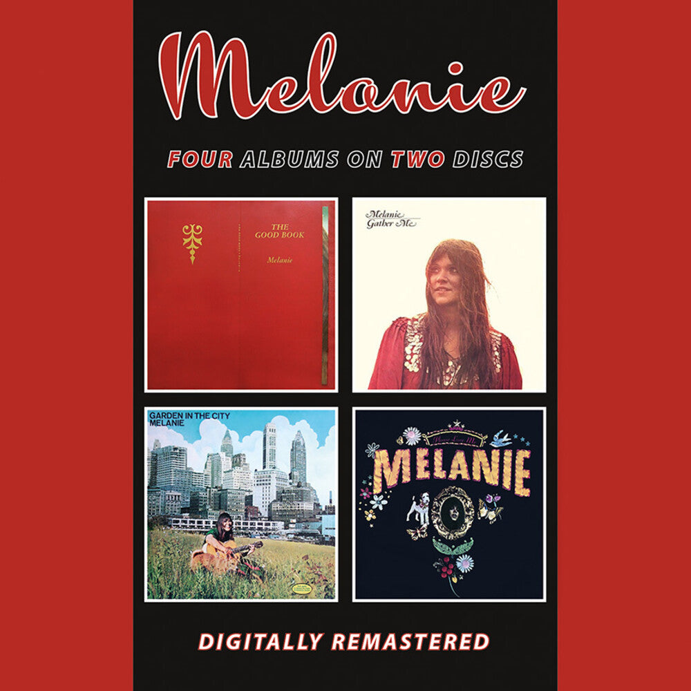 the album cover for Melanie - Good Book / Gather Me / Garden In The City (Uk)