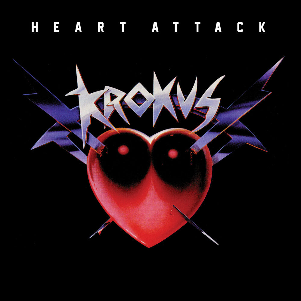 the album cover for Krokus - Heart Attack (Hol)