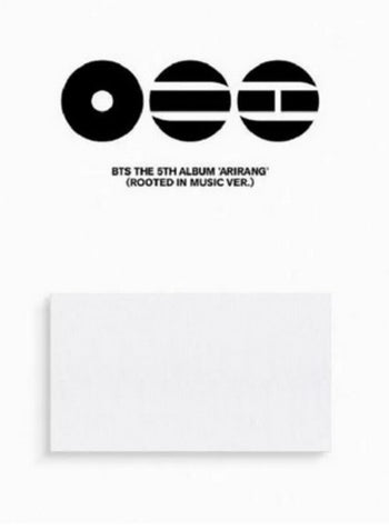 the album cover for BTS - BTS The 5th Album 'ARIRANG' [Rooted In Music Ver.]