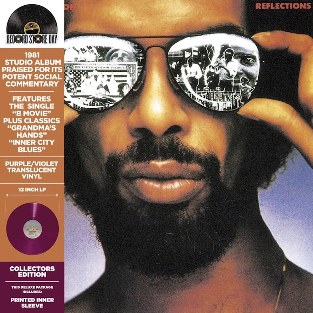 the album cover for Scott-Gil Heron - Reflections [Colored Vinyl] (Deluxe Remastered Limited Edition) [RSD 2026]