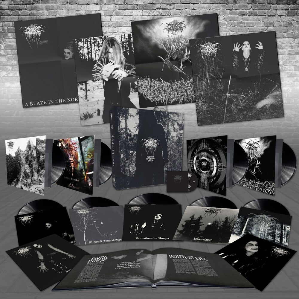 the album cover for Darkthrone - Fist In The Face Of God - 9lp 180gm Vinyl + Dvd