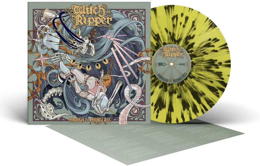 the album cover for Witch Ripper - Through The Hourglass [Yellow/Black]