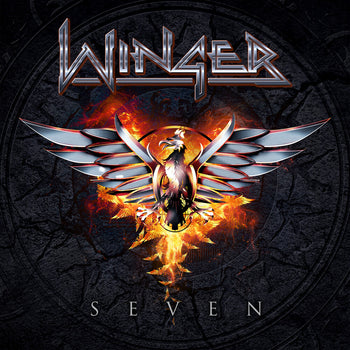 the album cover for Winger - Seven [Orange Marble]