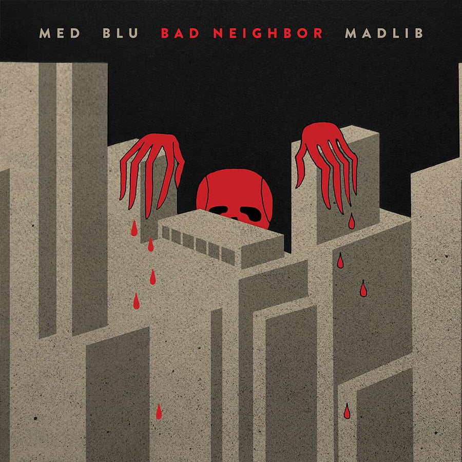 the album cover for MED, Blu & Madlib - Bad Neighbor (10-Year Edition)
