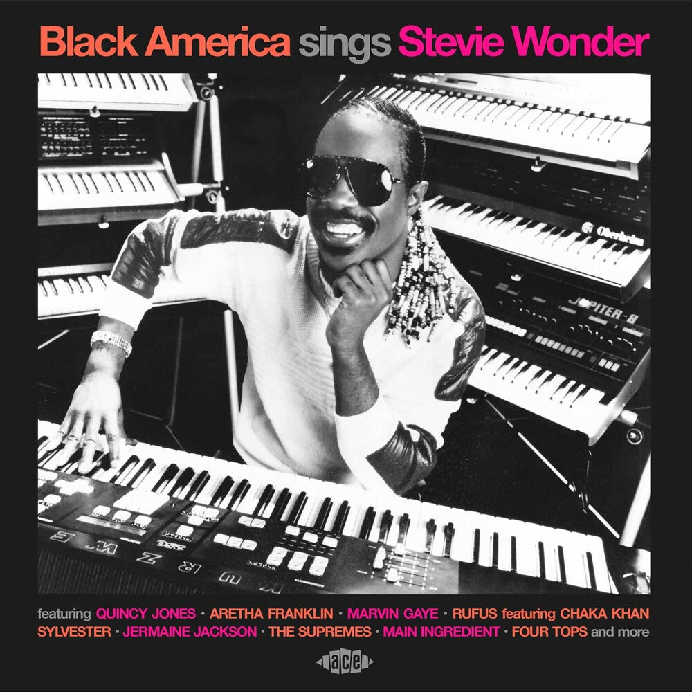 the album cover for Black America Sings Stevie Wonder / Various (Uk) - Black America Sings Stevie Wonder / Various (Uk)