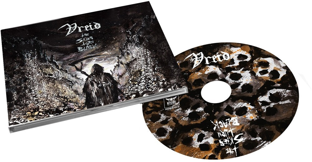 the album cover for Vreid - Skies Turn Black [Digipak]