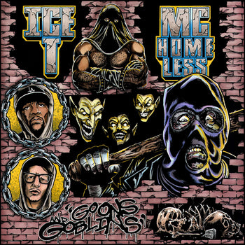 the album cover for Mc Homeless / Ice-T - Goons & Goblins [Red]