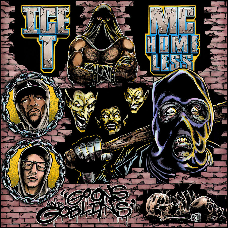 the album cover for Mc Homeless / Ice-T - Goons & Goblins [Red]