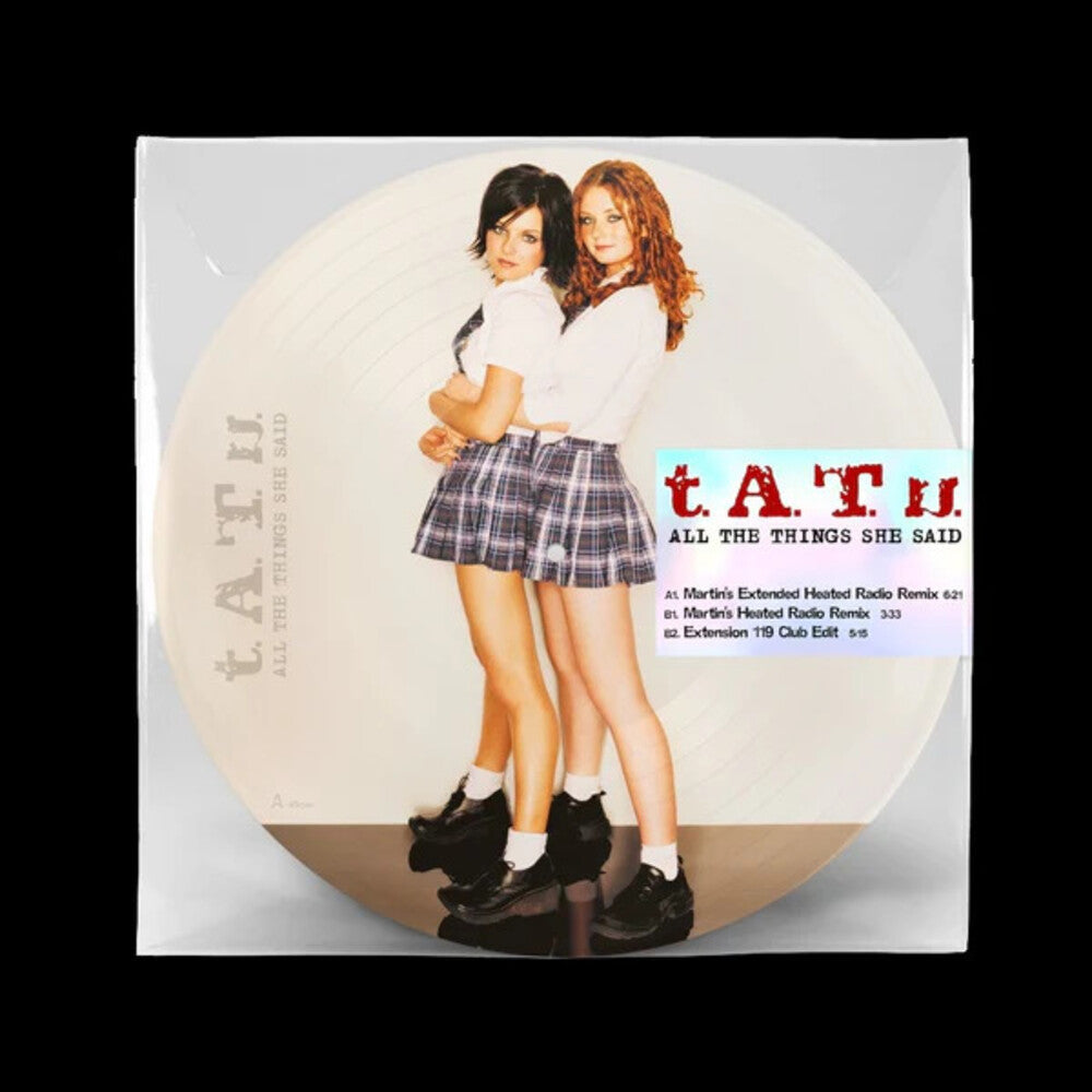 the album cover for T.A.T.U - All The Things She Said [Limited Edition] (Pict) (Uk)