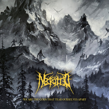 the album cover for Necrotted - We Are The Gods That Tear Ourselves Apart