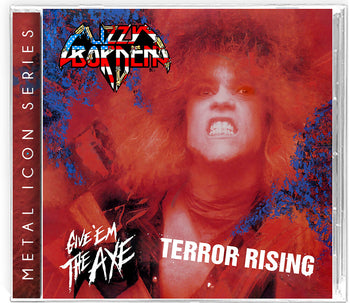 the album cover for Lizzy Borden - Give 'em The Axe & Terror Rising [Limited Edition]