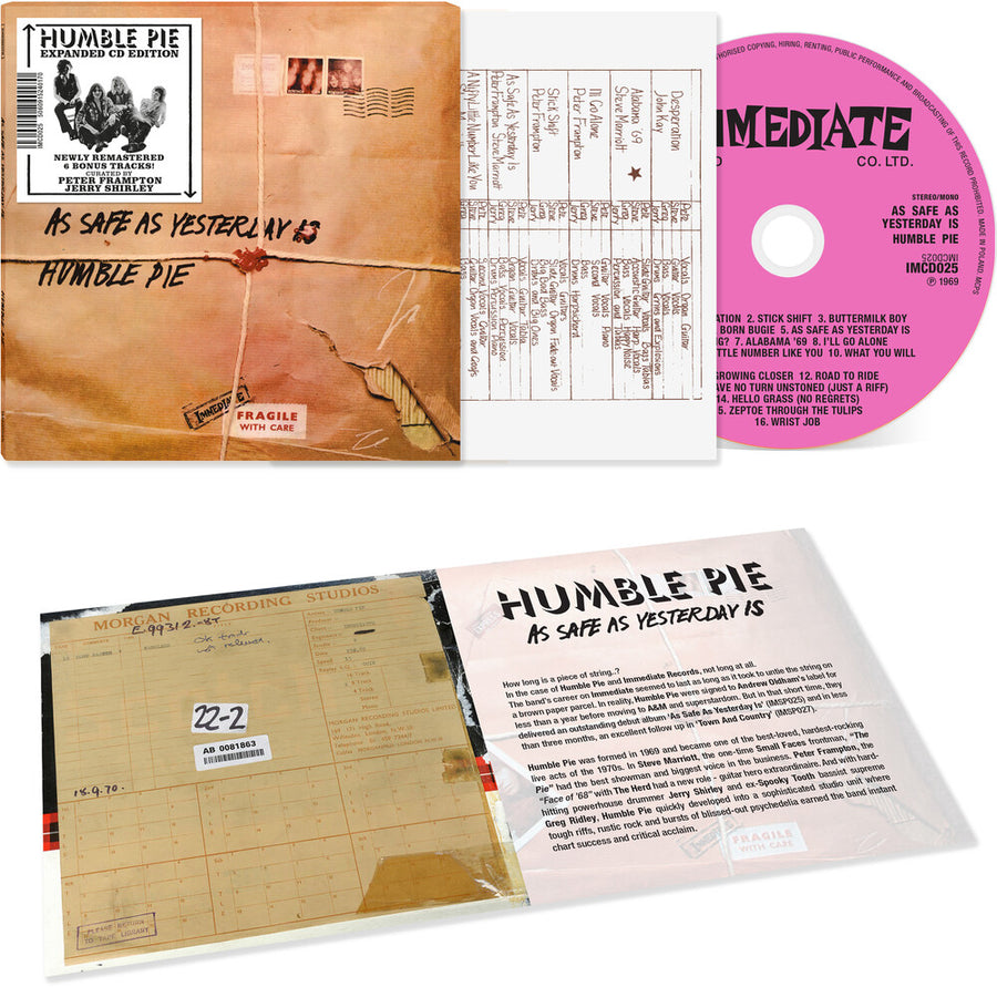 the album cover for Humble Pie - As Safe As Yesterday Is