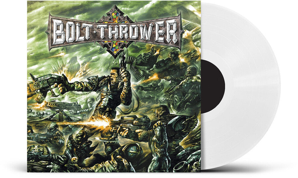the album cover for Bolt Thrower - Honour Valour Pride - Uk Exclusive Clear Vinyl