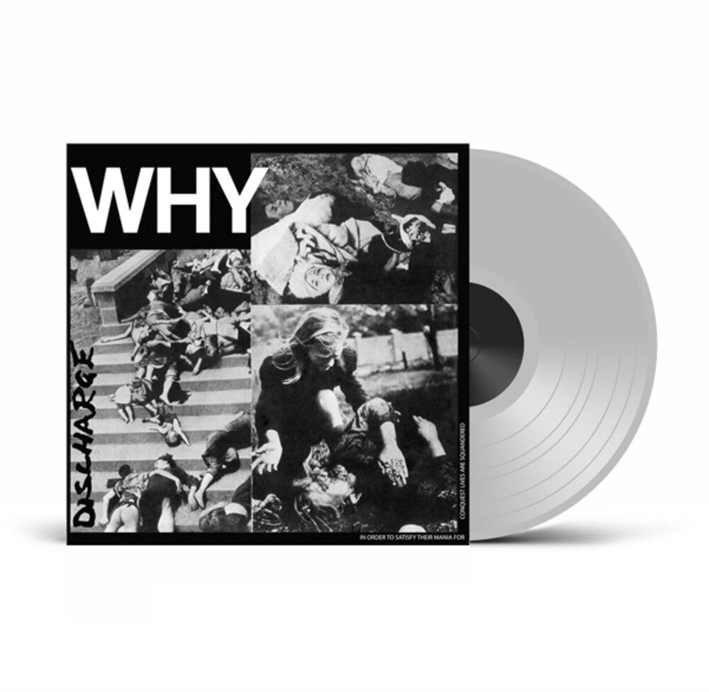 the album cover for Discharge - Why - Uk Exclusive Clear Vinyl [Clear Vinyl] (Uk)
