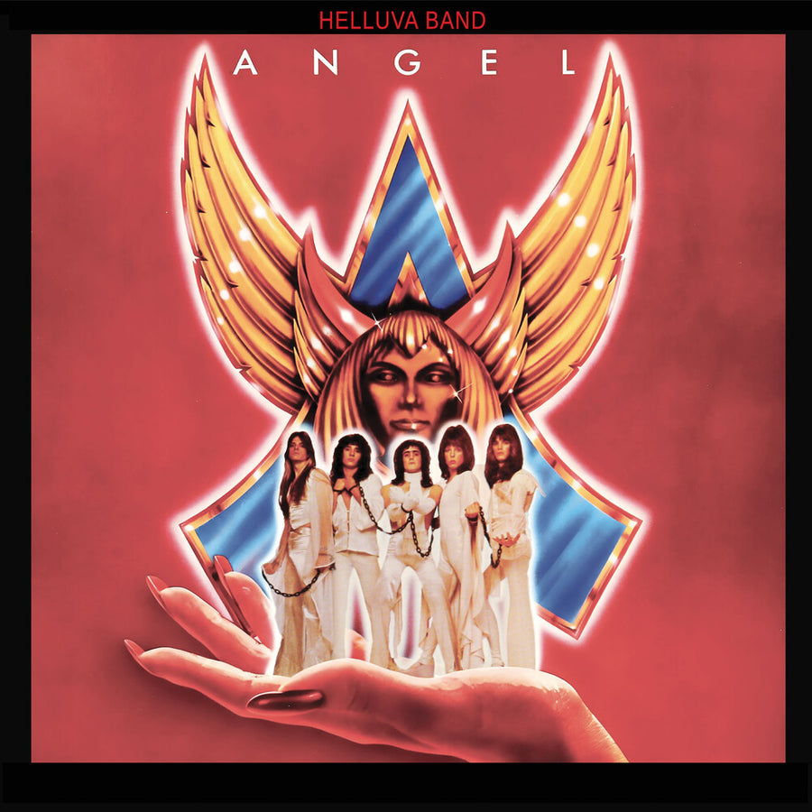 the album cover for Angel - Helluva Band [Indie Exclusive Splatter]