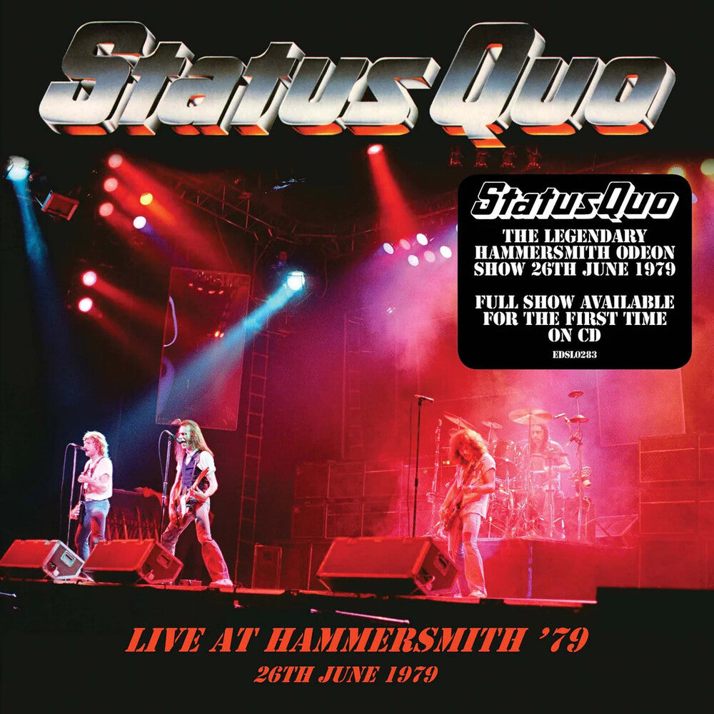 the album cover for Status Quo - Live In Hammersmith 79 [Deluxe] (Gate) (Uk)