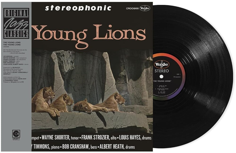 the album cover for The Young Lions - The Young Lions (Original Jazz Classics Series) [180g LP with tip-on jacket and OBI]