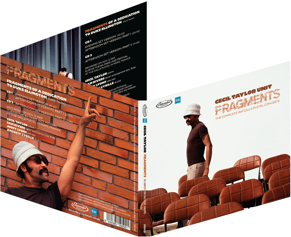 the album cover for Cecil Taylor  Unit - Fragments: Complete 1969 Salle Pleyel Concerts