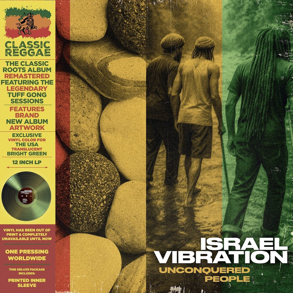 the album cover for Israel Vibration - Unconquered People [Green - Deluxe]