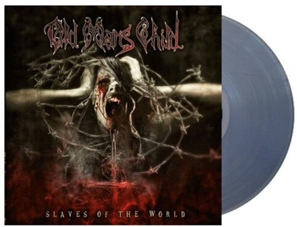 the album cover for Old Man's Child - Slaves Of The World - UK Exclusive Clear Vinyl