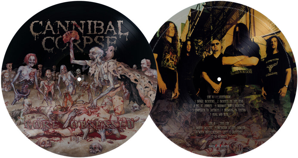 the album cover for Cannibal Corpse - Gore Obsessed - Picture Disc