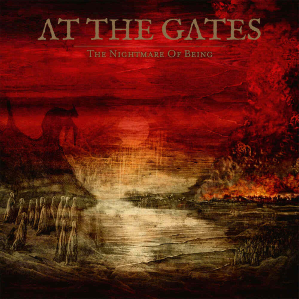 the album cover for At The Gates - Red In Sky Is Hours - Clear Vinyl [Clear Vinyl] (Uk)