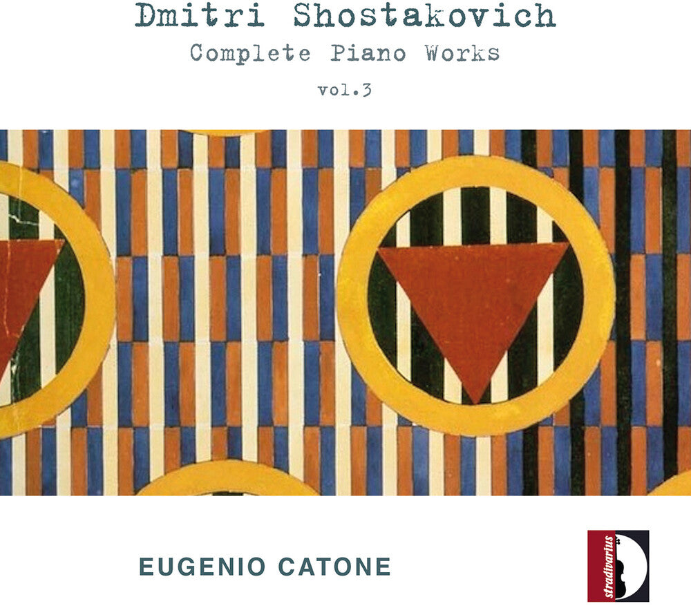 the album cover for Eugenio Catone - Dmitri Shostakovich: Complete Pno Works Vol. 3