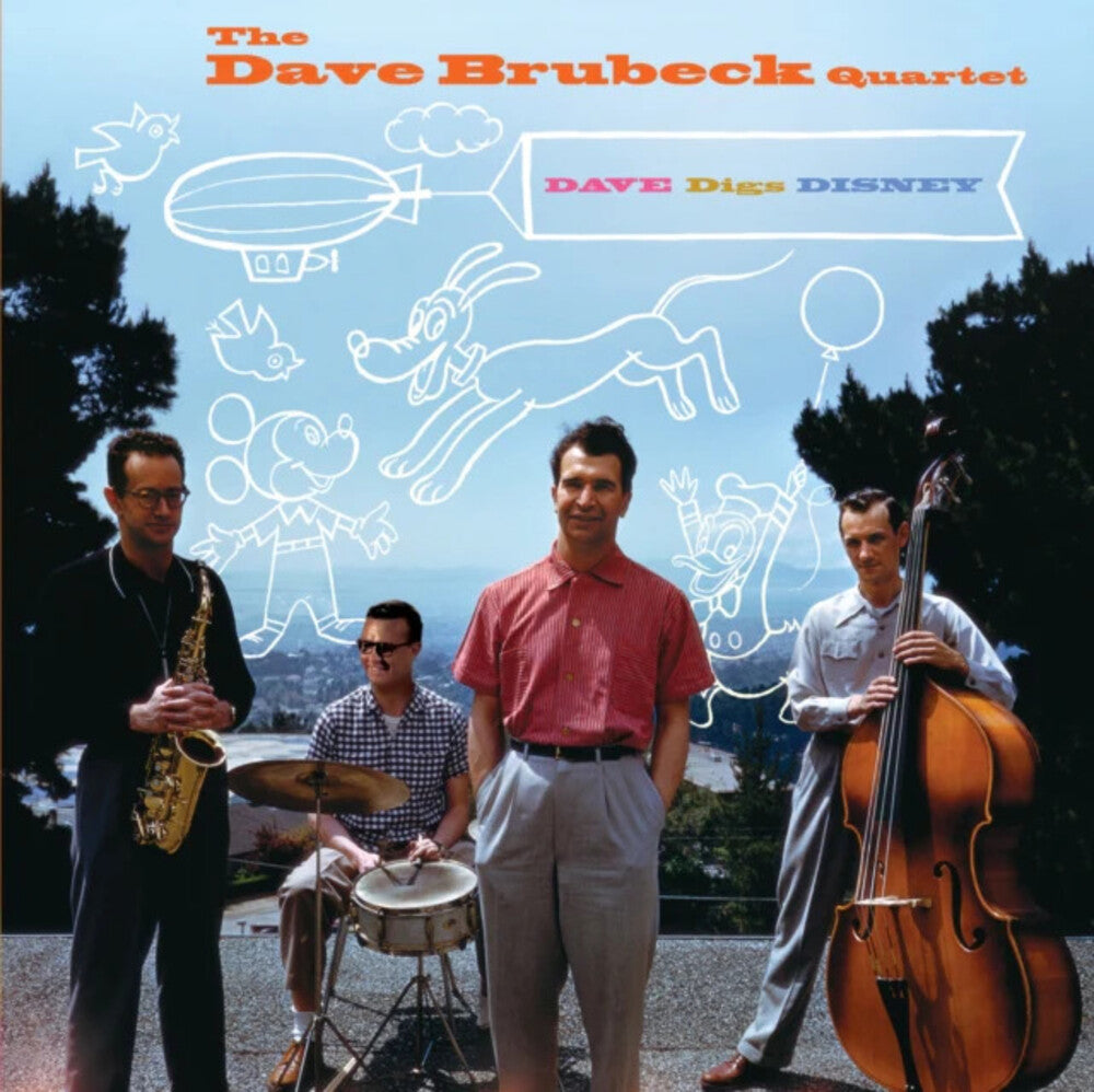 the album cover for Dave Brubeck - Dave Digs Disney (Bonus Tracks) [Colored Vinyl] [Limited Edition] [180 Gram]