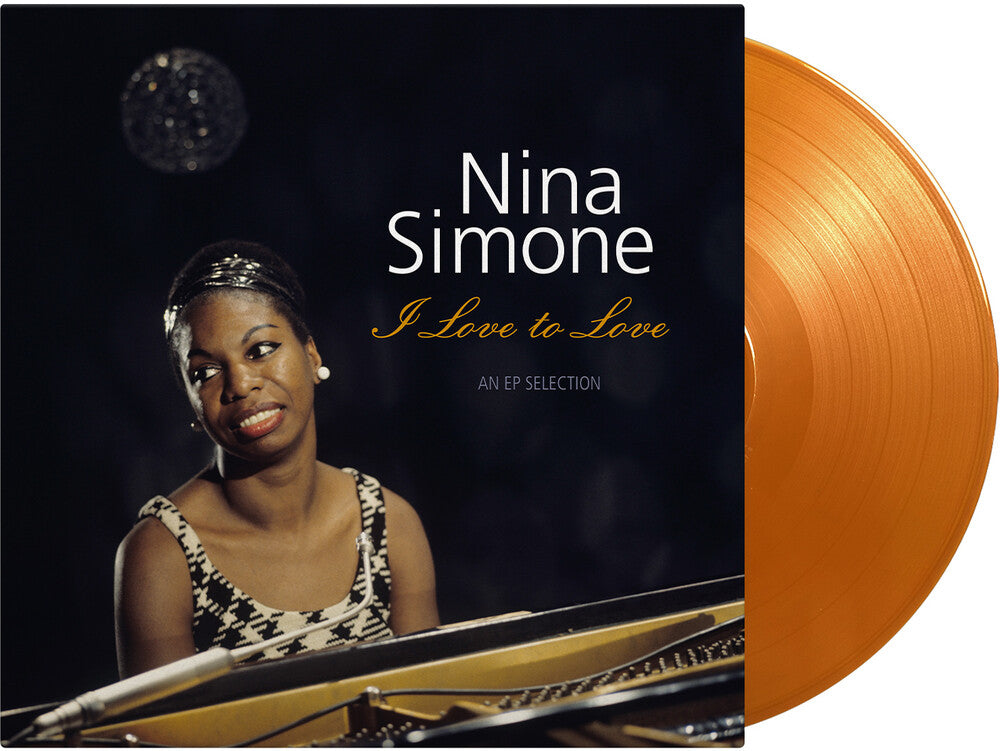 the album cover for Nina Simone - I Love To Love [Orange & Gold]