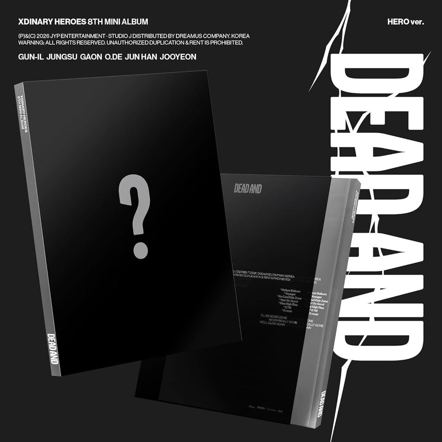 the album cover for Xdinary Heroes - DEAD AND [HERO ver.]