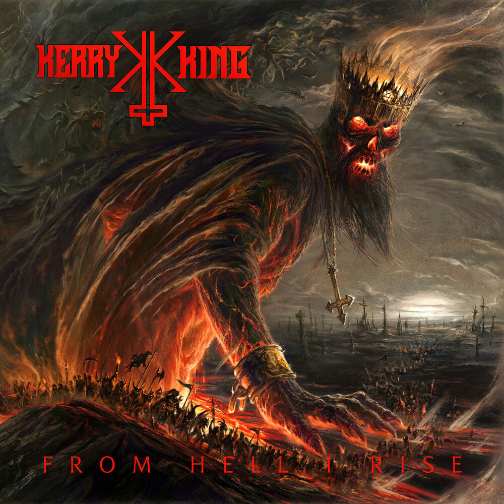 the album cover for Kerry King - From Hell I Rise: Extended Deluxe Edition [Toxic Orange Marbled]