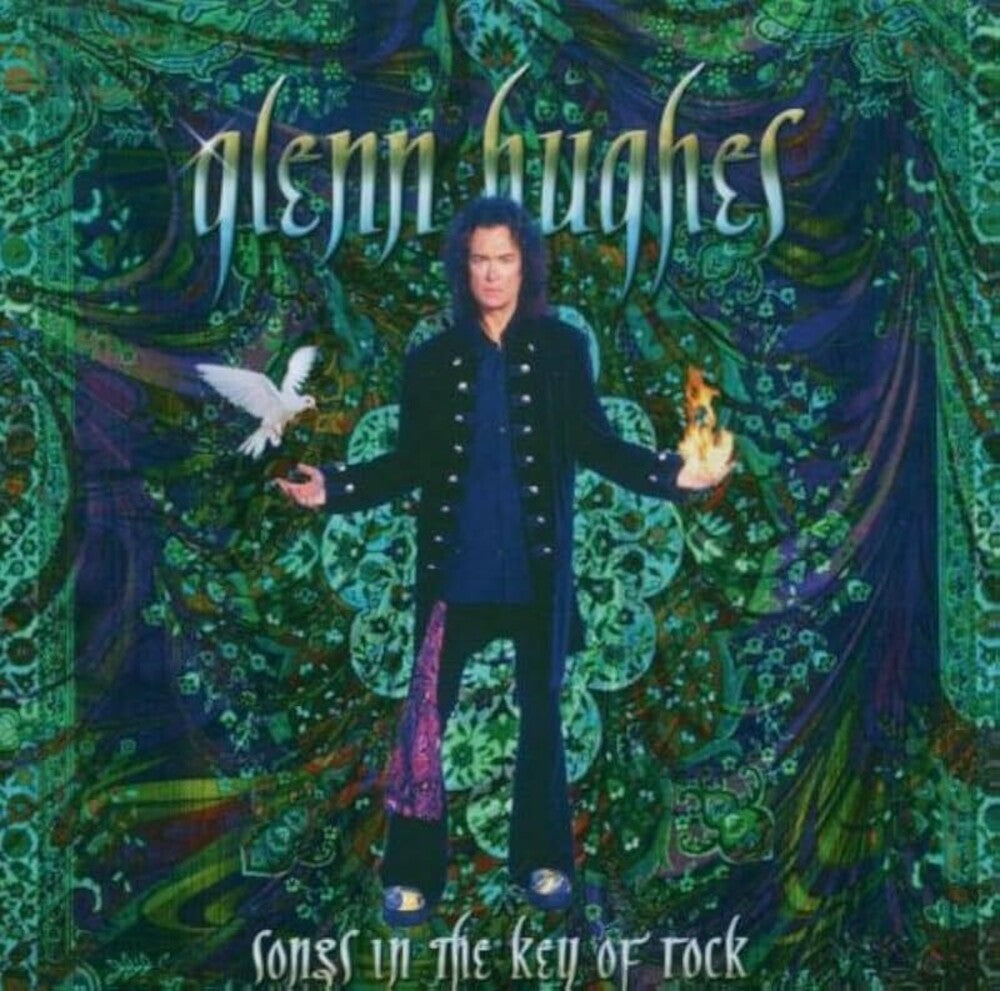 the album cover for Glenn Hughes - Songs In The Key Of Rock - Green Splatter Vinyl