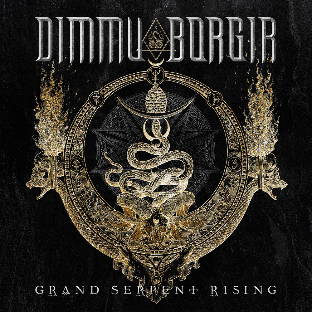 the album cover for Dimmu Borgir - Grand Serpent Rising