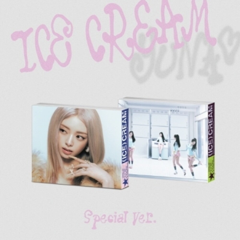 the album cover for Yuna ( Itzy ) - Ice Cream - Special Version (Spec) (Asia)
