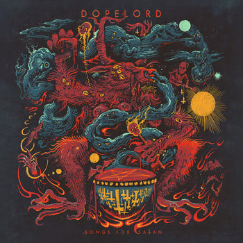 the album cover for Dopelord - Songs For Satan (Blk) [Colored Vinyl] (Ylw)