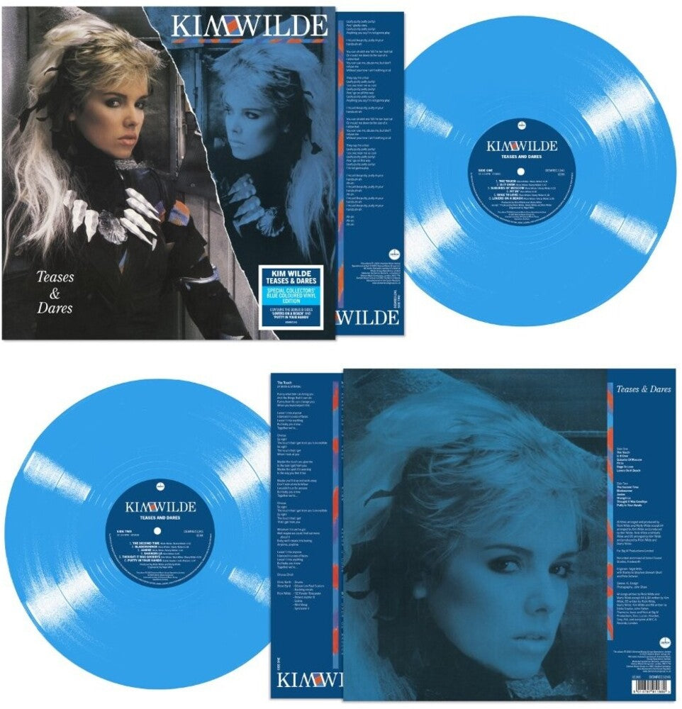 the album cover for Kim Wilde - Teases & Dares [Blue]